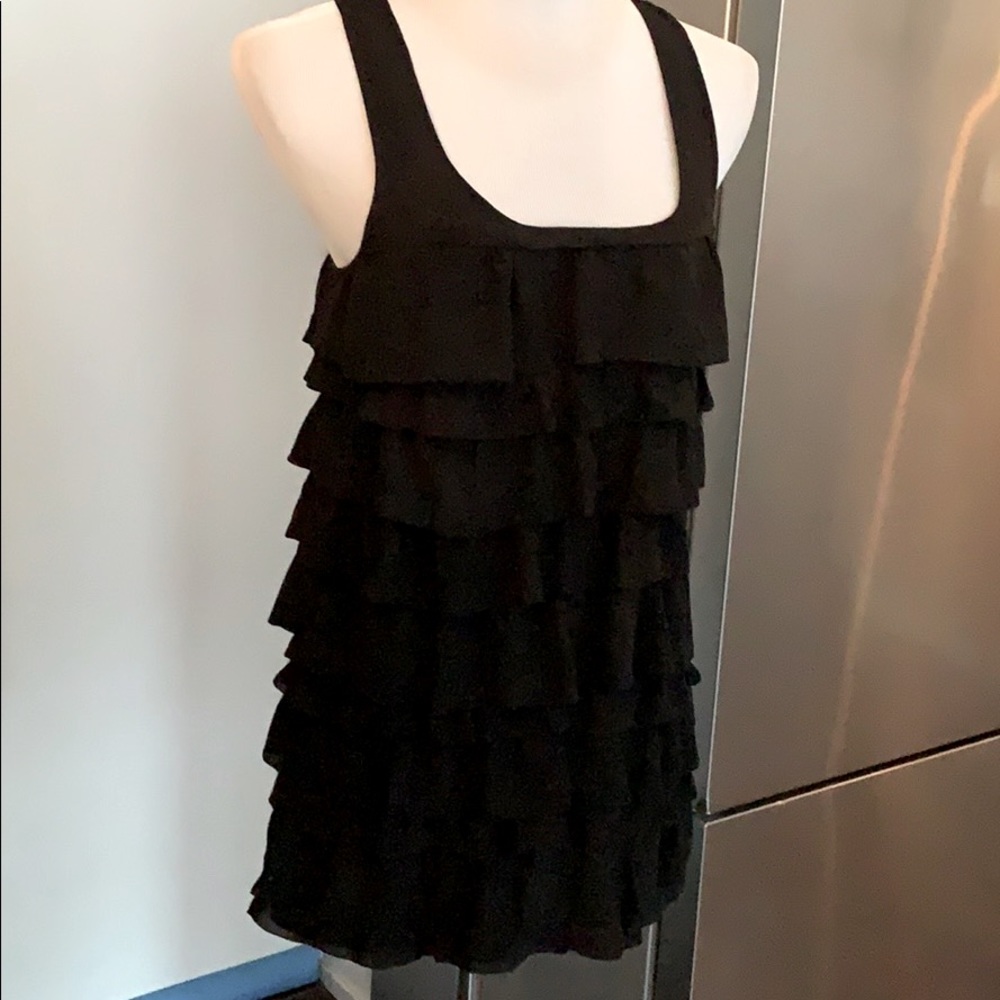 Little black ruffle dress